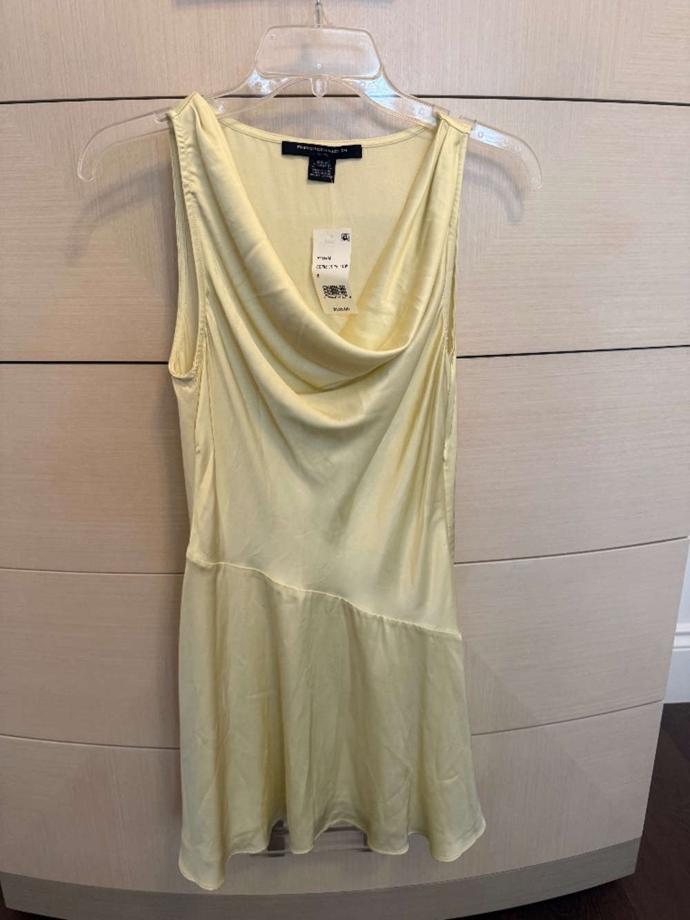 French Connection mini dress size 0 NWT Yellow